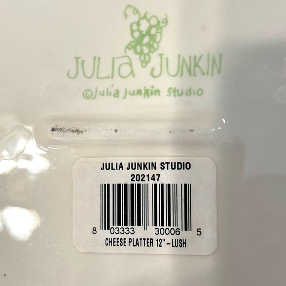 NWT Julia Junkin Still Life Cheese Platter 12” Candle Fruit Wine Open Window - Picture 4 of 6